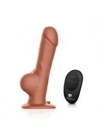 Реалистичный страпон с радиоуправлением Remote Control Realistic - 21 см. - Pegasus - купить с доставкой в Ельце