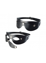 Черная кожаная маска  Новичок - Sitabella - купить с доставкой в Ельце