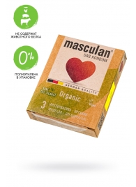 Экологически чистые презервативы Masculan Organic - 3 шт. - Masculan - купить с доставкой в Ельце