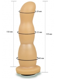 Телесная рельефная насадка Harness - 15,9 см. - LOVETOY (А-Полимер) - купить с доставкой в Ельце