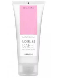 Смазка на водной основе Mixgliss Sweet с ароматом бабл-гам - 70 мл. - Mixgliss - купить с доставкой в Ельце