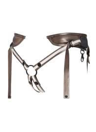 Бронзовый пояс для насадок Desirous Harness - Strap-on-me - купить с доставкой в Ельце