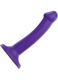 Фиолетовый фаллоимитатор-насадка Strap-On-Me Dildo Dual Density size S - 17 см. - Strap-on-me - купить с доставкой в Ельце