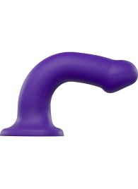 Фиолетовый фаллоимитатор-насадка Strap-On-Me Dildo Dual Density size L - 19 см. - Strap-on-me - купить с доставкой в Ельце