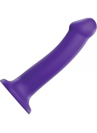 Фиолетовый фаллоимитатор-насадка Strap-On-Me Dildo Dual Density size L - 19 см. - Strap-on-me - купить с доставкой в Ельце
