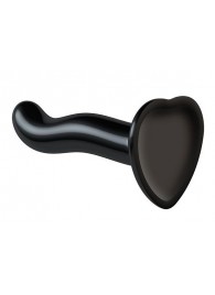 Черный фаллоимитатор-насадка Strap-On-Me P G spot Dildo size S - 16,4 см. - Strap-on-me - купить с доставкой в Ельце