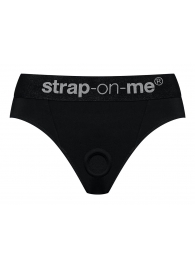 Черные трусики для насадок Heroine Lingerie Harness - size S - Strap-on-me - купить с доставкой в Ельце