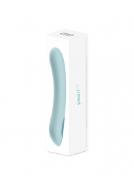 Голубой интерактивный вибратор Pearl2+ - 20 см. - Kiiroo