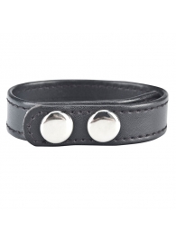 Кольцо на пенис SNAP COCK RING из искусственной кожи на клепках - BlueLine - в Ельце купить с доставкой