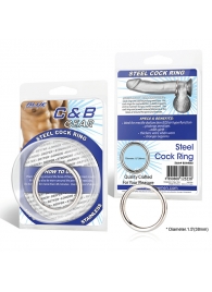 Стальное эрекционное кольцо STEEL COCK RING - 4.5 см. - BlueLine - в Ельце купить с доставкой