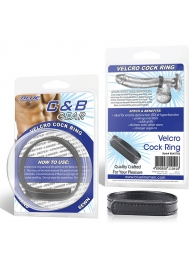 Кольцо на пенис из искусственной кожи на липучке VELCRO COCK RING - 5 см. - BlueLine - в Ельце купить с доставкой