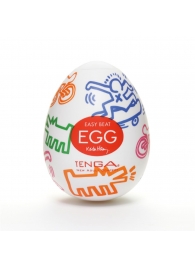 Мастурбатор-яйцо Keith Haring EGG STREET - Tenga - в Ельце купить с доставкой