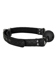 Черный кляп-шарик BALL GAG DIAMOND - Dream Toys - купить с доставкой в Ельце