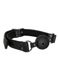 Черный кляп-шарик BALL GAG DIAMOND - Dream Toys - купить с доставкой в Ельце