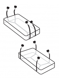 Фиксаторы для кровати WRAPAROUND MATTRESS RESTRAIN - Pipedream - купить с доставкой в Ельце
