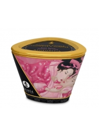 Массажная свеча Rose Petals с ароматом розы - 170 мл. - Shunga - купить с доставкой в Ельце