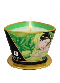 Массажная свеча Exotic Green Tea с ароматом зелёного чая - 170 мл. - Shunga - купить с доставкой в Ельце