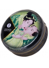 Массажная свеча Exotic Green Tea с ароматом зелёного чая - 30 мл. - Shunga - купить с доставкой в Ельце
