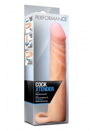 Телесная насадка на пенис Cock Xtender - 17,7 см. - Blush Novelties - в Ельце купить с доставкой