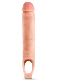Телесная насадка-удлинитель 11.5 Inch Silicone Cock Sheath Penis Extender - 29,2 см. - Blush Novelties - в Ельце купить с доставкой