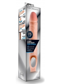 Телесная насадка на пенис 10 Inch Cock Sheath Extender - 25 см. - Blush Novelties - в Ельце купить с доставкой