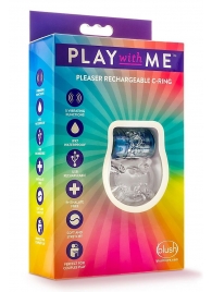 Фиолетовое эрекционное виброкольцо Pleaser Rechargeable C-Ring - Blush Novelties - в Ельце купить с доставкой