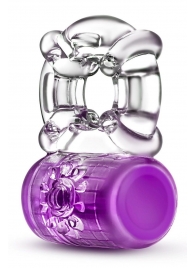 Фиолетовое эрекционное виброкольцо Pleaser Rechargeable C-Ring - Blush Novelties - в Ельце купить с доставкой