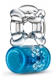 Синее эрекционное виброкольцо One Night Stand Vibrating C-Ring - Blush Novelties - в Ельце купить с доставкой