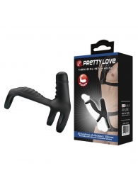 Черная вибронасадка на пенис Vibrating Penis Sling - Baile - в Ельце купить с доставкой