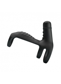 Черная вибронасадка на пенис Vibrating Penis Sling - Baile - в Ельце купить с доставкой