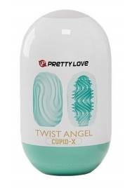 Бирюзовый мастурбатор-яйцо Twist Angel - Baile - в Ельце купить с доставкой
