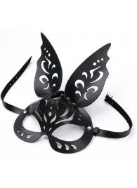 Черная ажурная маска  Зайка  с ушками - Crazy Handmade - купить с доставкой в Ельце