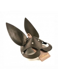 Черная гладкая маска  Зайка  с длинными ушками - Crazy Handmade - купить с доставкой в Ельце