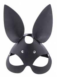 Черная гладкая маска  Зайка  с длинными ушками - Crazy Handmade - купить с доставкой в Ельце