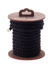Черная хлопковая веревка для бондажа на катушке - 5 м. - Crazy Handmade - купить с доставкой в Ельце