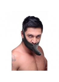 Черный кляп-страпон Masters Mini Face Fuck Strap-On - 14 см. - XR Brands - купить с доставкой в Ельце
