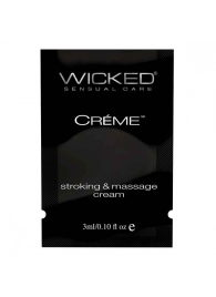 Крем для массажа и мастурбации Wicked Stroking and Massage Creme - 3 мл. - Wicked - купить с доставкой в Ельце