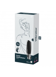 Черный мастурбатор с вибрацией Power Masturbator - Satisfyer - в Ельце купить с доставкой