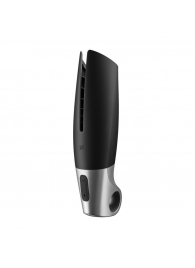 Черный мастурбатор с вибрацией Power Masturbator - Satisfyer - в Ельце купить с доставкой