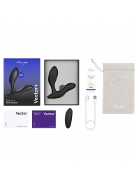 Черный анальный вибратор We-Vibe Vector+ - We-vibe - в Ельце купить с доставкой