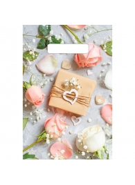 Полиэтиленовый пакет  Подарочек  с вырубной усиленной ручкой - 20 х 30 см. - Сима-Ленд - купить с доставкой в Ельце