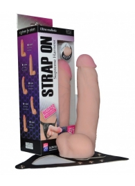 Реалистичный фаллос на поясе Harness - 20,5 см. - LOVETOY (А-Полимер) - купить с доставкой в Ельце