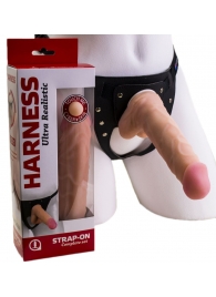 Страпон Harness из двух предметов: регулируемые трусики и насадка-фаллос - 17,5 см. - LOVETOY (А-Полимер) - купить с доставкой в Ельце