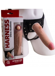 Реалистичный страпон Harness из трусиков и насадки-фаллоса - 18,5 см. - LOVETOY (А-Полимер) - купить с доставкой в Ельце