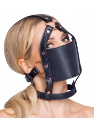 Черный намордник с кляпом-шаром Head Harness With A Gag - Orion - купить с доставкой в Ельце