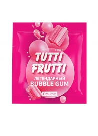 Пробник гель-смазки Tutti-frutti со вкусом бабл-гам - 4 гр. - Биоритм - купить с доставкой в Ельце