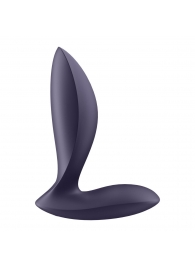 Фиолетовый анальный вибростимулятор Power Plug - Satisfyer - в Ельце купить с доставкой