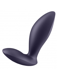 Фиолетовый анальный вибростимулятор Power Plug - Satisfyer - в Ельце купить с доставкой
