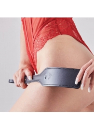 Черная кожаная шлепалка SitaBlack - 30 см. - Sitabella - купить с доставкой в Ельце