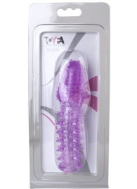 Фиолетовая насадка, удлиняющая половой член - 13,5 см. - Toyfa Basic - в Ельце купить с доставкой
